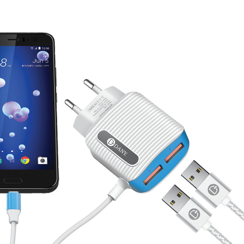 DANY H-86 (2.1 AMP FAST CHARGER) Dual USB Ports Original DANY H-86 (2.1 AMP FAST CHARGER) Dual USB Ports Original